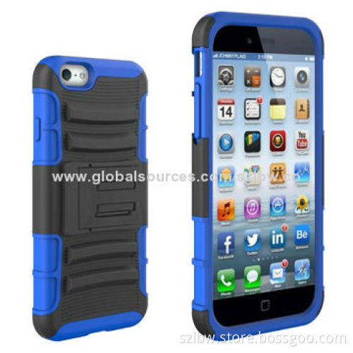 11 Colors 3 In 1 Hybrid Impact Rugged Combo Belt Clip Holster Kickstand Case for iPhone 6